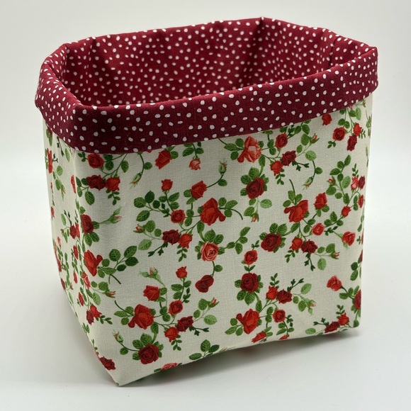 Hand Crafted Other - Spring Decor / Floral Decor / Storage and Organizer Bin / Flower Basket